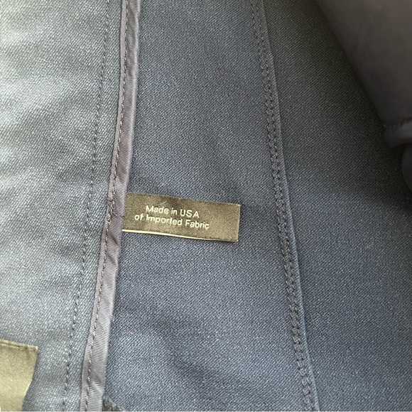 Theory Women's Blue Eco New Bistretch Crop Pants Size 2 - Picture 9 of 10